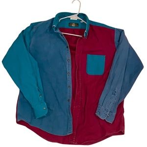 Orvis Vintage Tri-Colored Casual Button Down